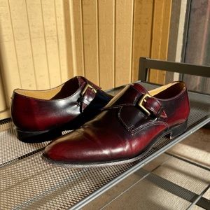 Billy Reid Single Monk Strap Leather Oxfords